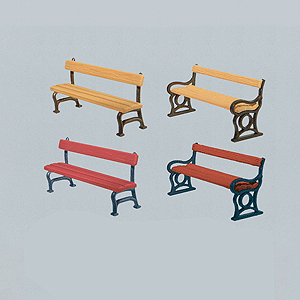 Park Benches -- Assorted Colors pkg(12)