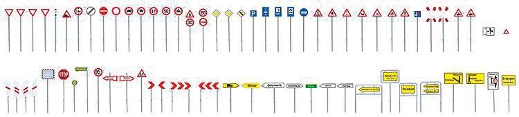 European Traffic Sign Set -- Era V-2