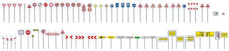 European Traffic Sign Set -- Era V-2