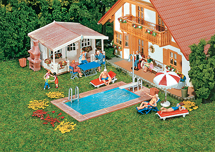 Swimming Pool & Utility Shed - Kit