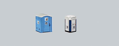 Toi Toi Portable Toilet pkg(4) -- Three Standard, One Handicap Accessible