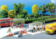 Modern Bus Shelters (2) & Bicycle Racks (2)