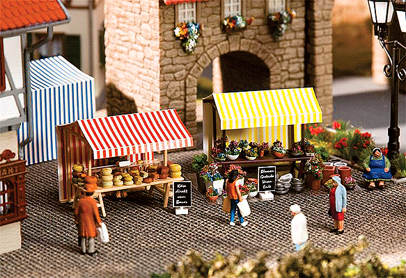 Farmers Market Sales Tents -- Kit - 1 Each Cheese & Flower Tents w/Accessories