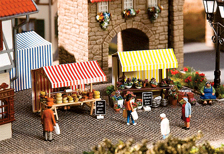 Farmers Market Sales Tents -- Kit - 1 Each Cheese & Flower Tents w/Accessories