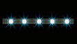 LED Spotlight Bar (white) pkg(2) -- 12-16V AC/DC 1/8 x 7-1/8"  .2 x 18cm