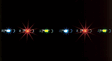 LED Garland (white, red, yellow) -- 12-16V AC/DC - Approx. 9-7/8"  25cm Long