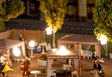LED Light Chain w/Paper Lanterns -- 17-11/16"  45cm Long
