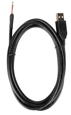 USB 2.0 to Bare Wire End Cable -- 6-1/2' 2m