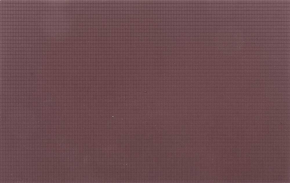 Tile Roof -- 12-9/16 x 7-3/4 x 3/32"  31.9 x 20 x .23cm Styrene (red-brown)