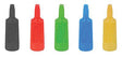 Low-Voltage Distribution Terminal (Plate) Plugs Only -- 3/32"  2.5mm (6 Each: red, yellow, blue, green, black) Fits: 272-180801-180-1