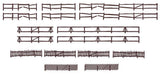 Garden and Field Fences -- 4 Different Styles, Total Length 117cm-2