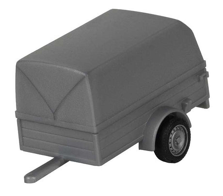 Small Car Covered Trailer - Assembled -- Gray-2