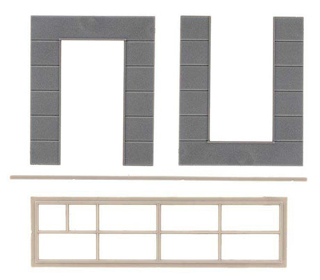 Wall Panels with Tall Windows - Goldbeck Modular Building Component -- pkg(2)