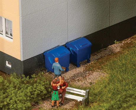 Garbage Bins -- Blue pkg(2)