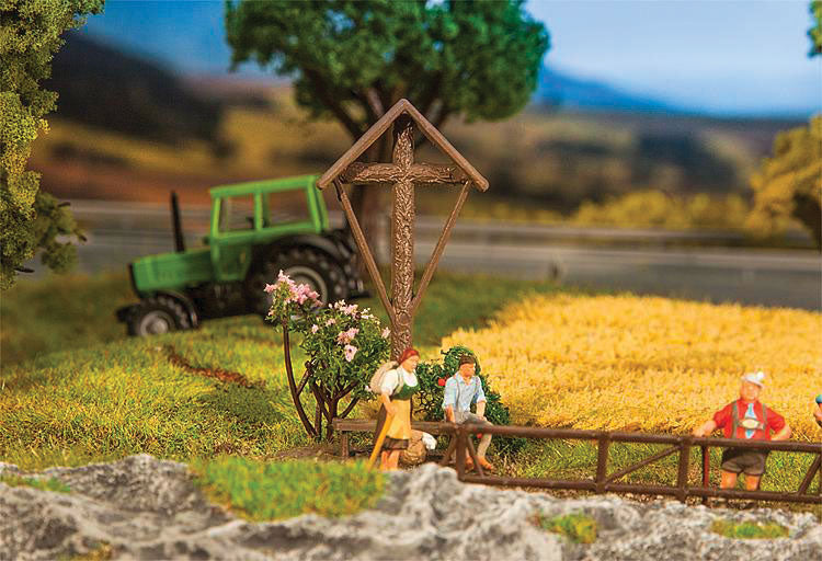 2 Wayside Crosses w/Bench