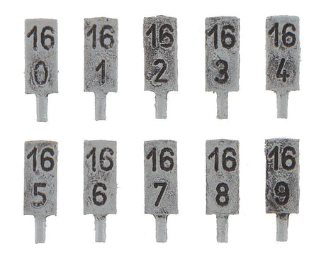 Concrete Mileposts (Hectometer Posts) -- pkg(10)-2