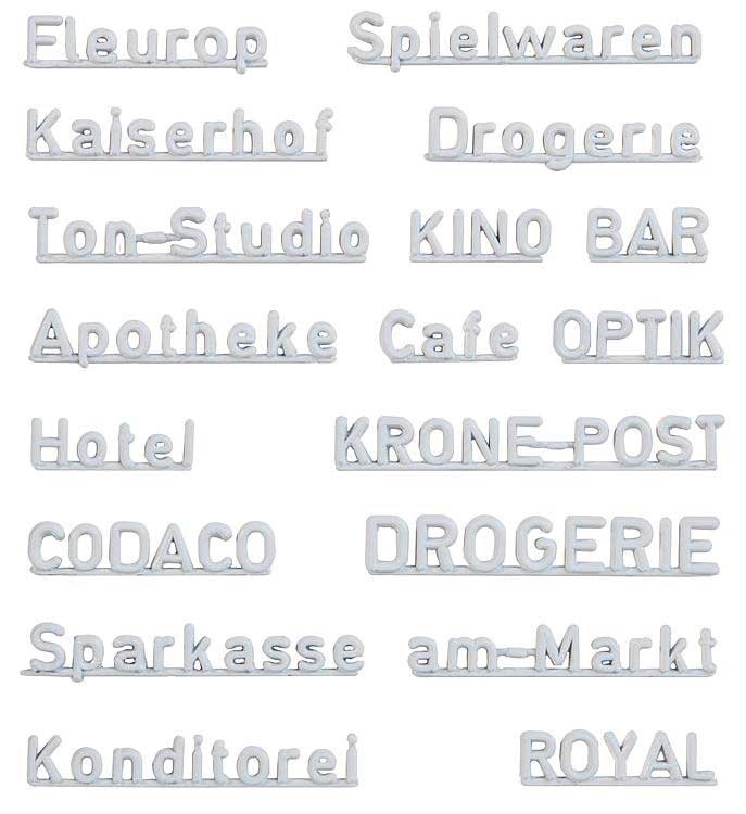 1970s Shop Lettering -- German Language