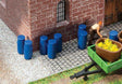 Plastic Barrels - Drums -- Blue pkg(9)