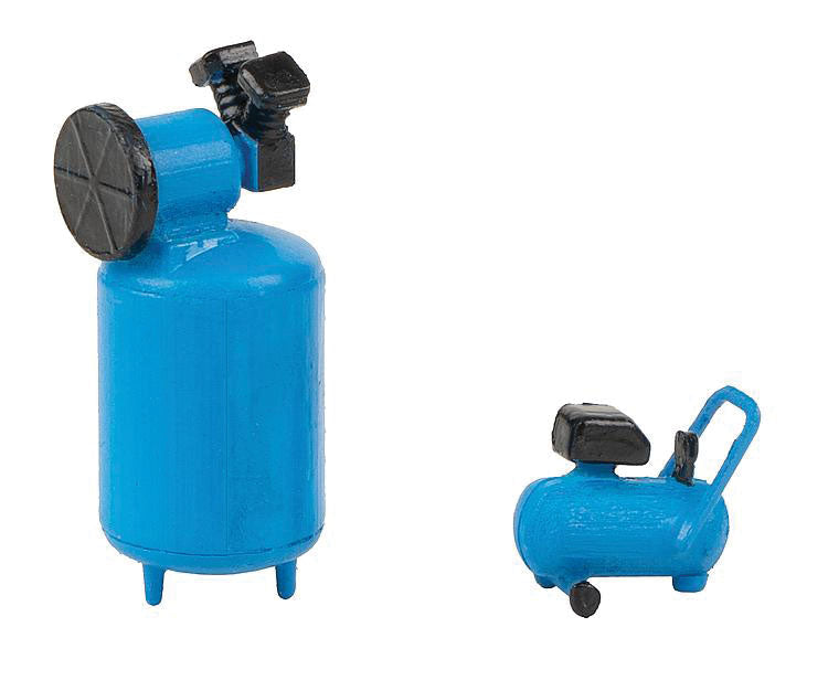 Workshop Air Compressors -- 2 Different Styles (blue)