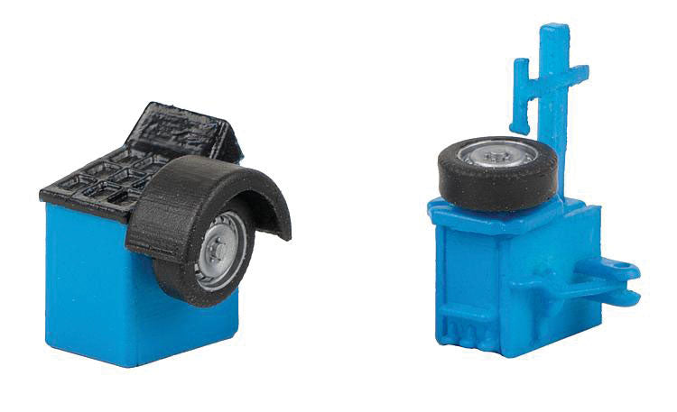 Tire Mounting Machine and Balancing Device Set -- Blue, Black