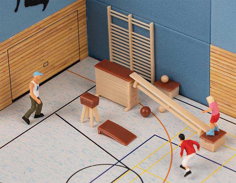 Sports Gymnasium Equipment Set -- Balance Beam, Springboard and More