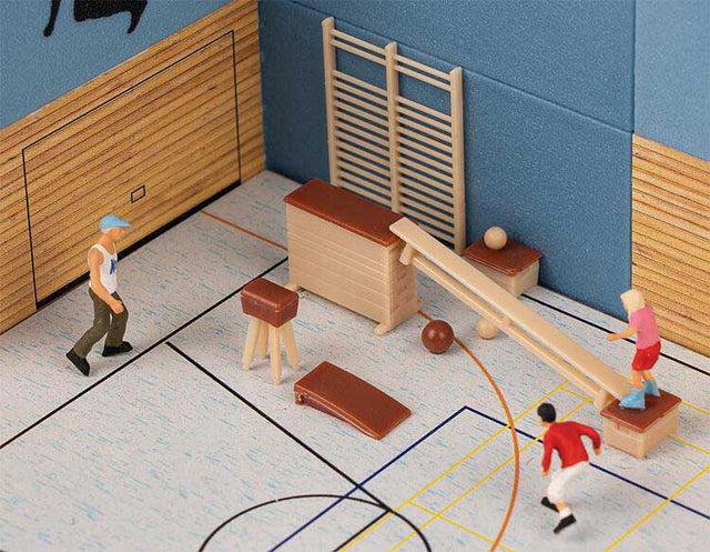 Sports Gymnasium Equipment Set -- Balance Beam, Springboard and More