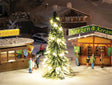 Lighted Christmas Tree - Action Set -- Includes Tree and LED String 3-7/8"  10cm Tall-1