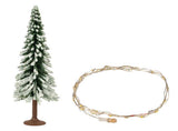 Lighted Christmas Tree - Action Set -- Includes Tree and LED String 3-7/8"  10cm Tall-2