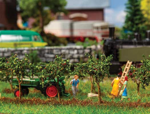 Small Apple Trees -- 1-3/4" 4.5cm Tall pkg(10)