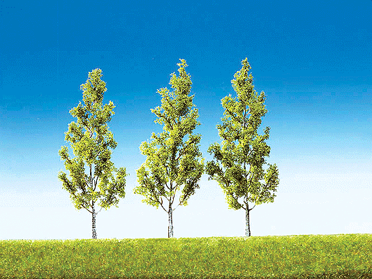 Top Series Trees -- White Birch - 5-3/16"  13cm Tall pkg(3)