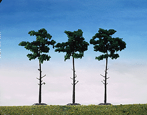 Coniferous Trees - Pines - Assembled pkg(3)