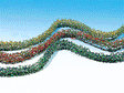 Bushes-Hedges -- Large - 3/16 x 1/8 x 20"  .5 x .3 x 50.8cm (red, green, yellow)