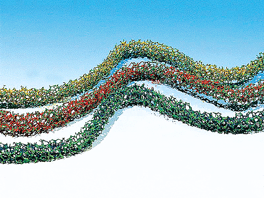 Bushes-Hedges -- Large - 3/16 x 1/8 x 20"  .5 x .3 x 50.8cm (red, green, yellow)