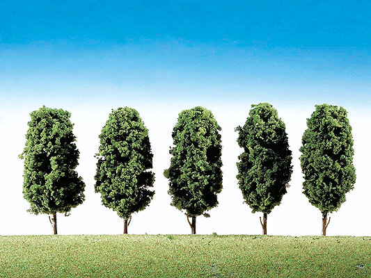 Trees Deciduous -- Medium Assortment, Each 4" 10cm Tall