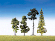 Mixed Forest Trees -- 3-5/8 - 6" 9-15cm Tall