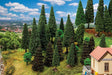 Forest Tree Assortment -- 2"  5cm to 4-3/4"  12cm Tall pkg(30)