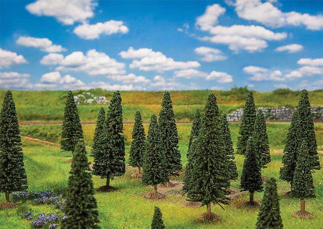 Fir Trees -- 2 to 3-1/2"  5 to 9cm Tall pkg(25)
