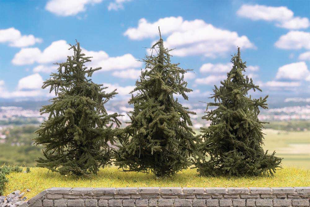Fir Trees -- 3-3/8"  10cm Tall pkg(3)-1