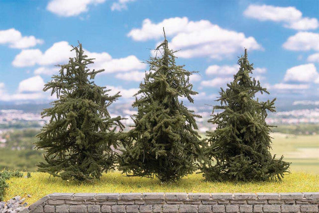 Fir Trees -- 3-3/8"  10cm Tall pkg(3)-1