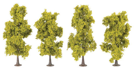 Deciduous Trees -- Light Green, 3-9/16 - 4-5/16" 9 - 11cm Tall, pkg(4)-2