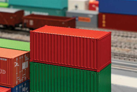 20' Corrugated Container - Assembled -- Painted, Unlettered (red)