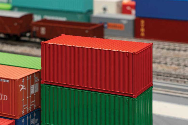 20' Corrugated Container - Assembled -- Painted, Unlettered (red)