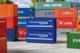 20' Container 2-Pack - Ready to Run -- THW (blue, white, German Lettering)-2