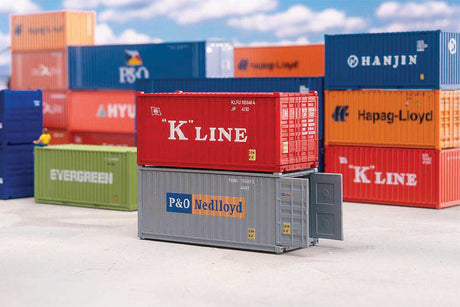 20' Containers with Opening Doors 2-Pack -- 1 Each: K-Line, Nedlloyd-1