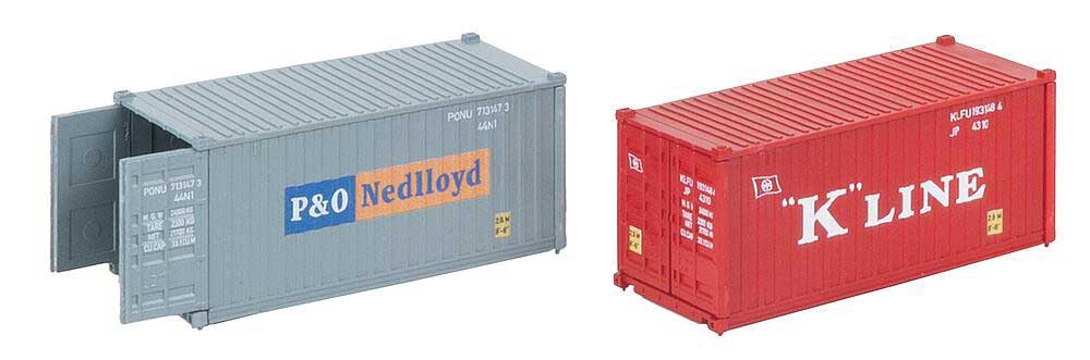 20' Containers with Opening Doors 2-Pack -- 1 Each: K-Line, Nedlloyd-2