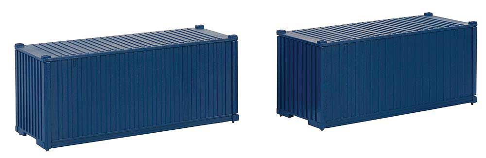 20' Container 2-Pack -- Painted, Unlettered (blue)-3