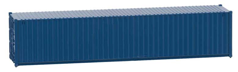 40' Corrugated Container - Assembled -- Painted, Unlettered (blue)-2