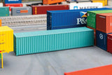 40' Corrugated Container - Assembled -- Painted, Unlettered (green)-1
