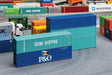 40' Corrugated Container 5-Pack - Kit -- 1 Chica Shipping, 1 P&O, 2 Unlettered (green), 1 Unlettered (blue)-1