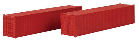40' Corrugated Container 2-Pack -- Painted, Unlettered (red)-3